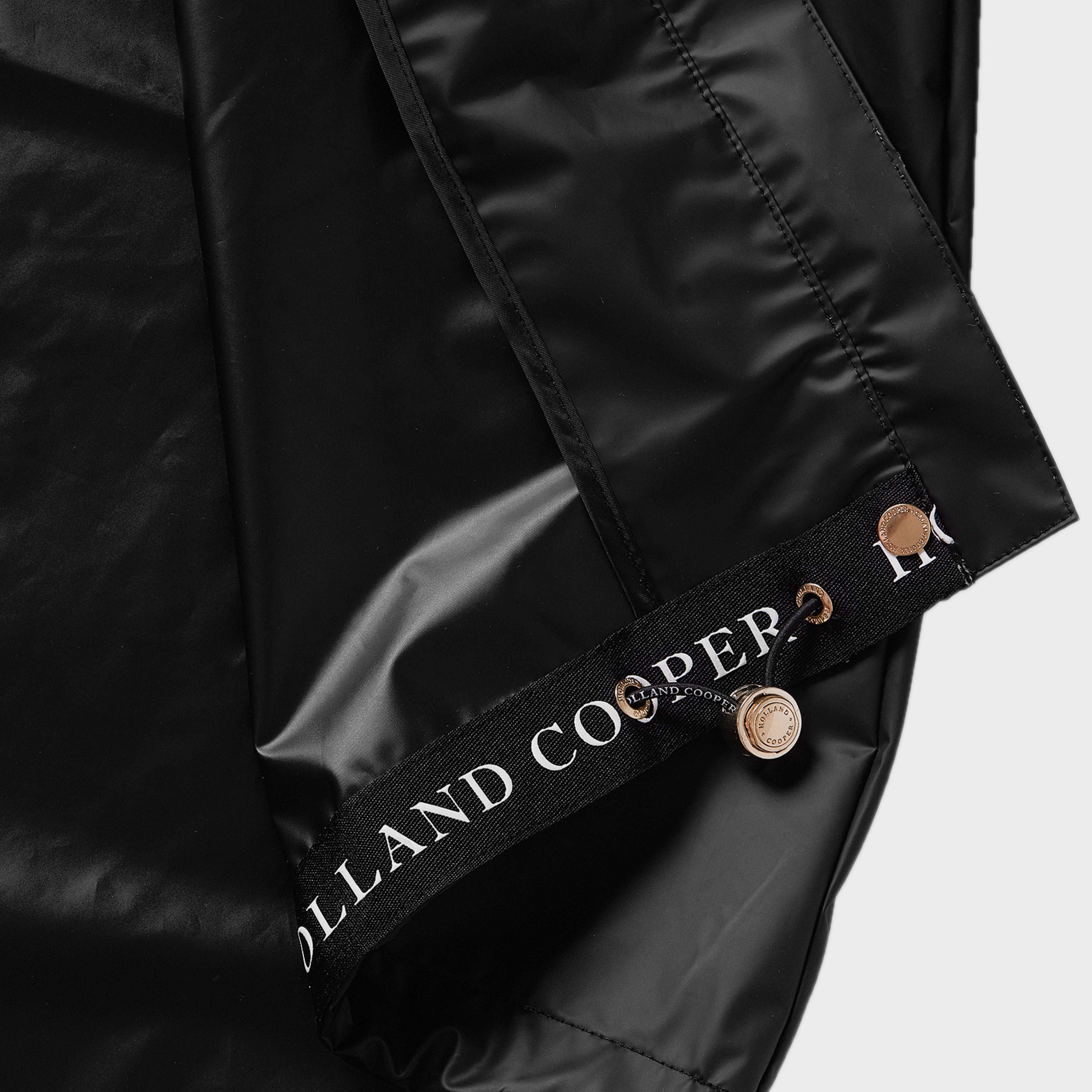 Womens Raincoat Matte Black