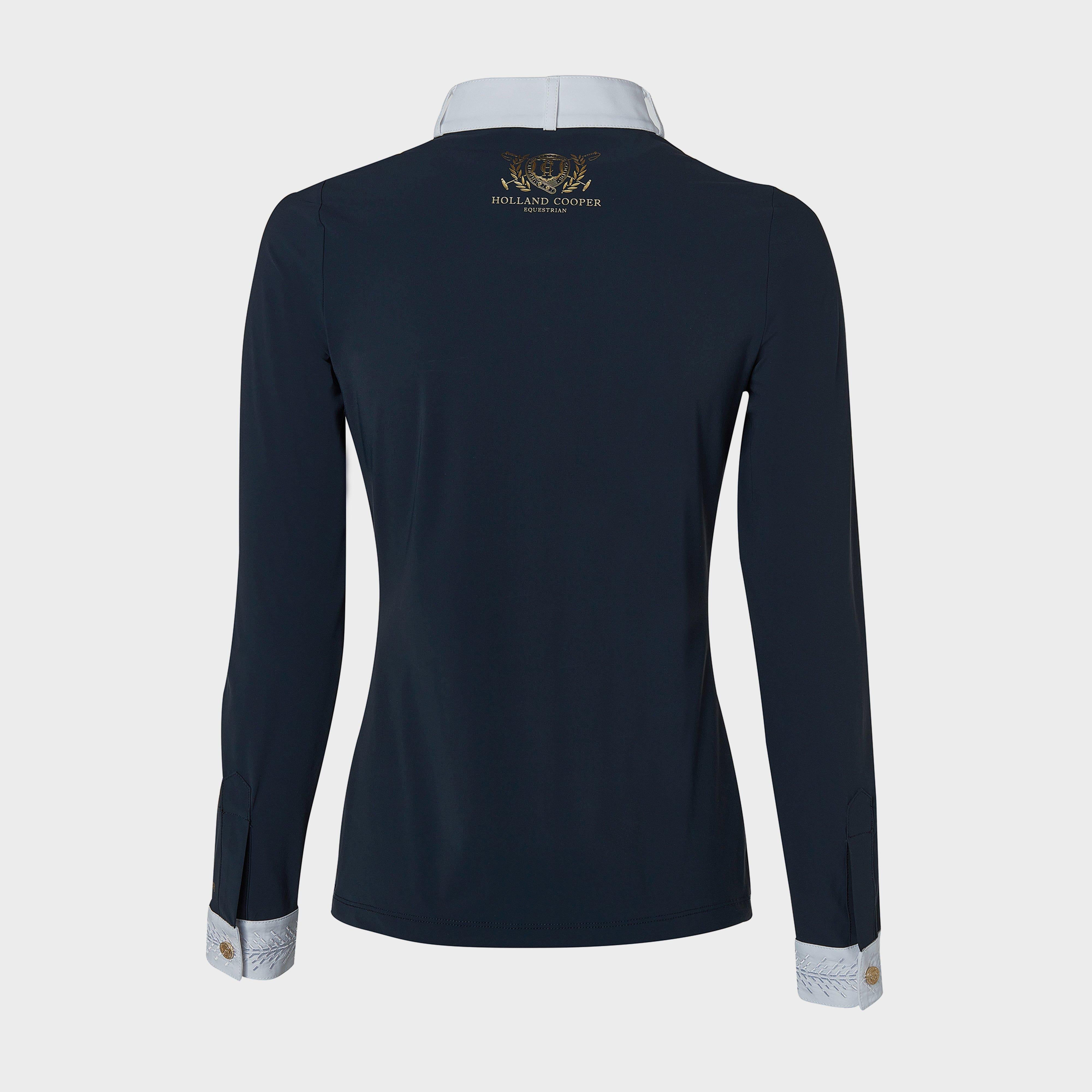Womens Gatcombe Long Sleeve Show Shirt Ink Navy