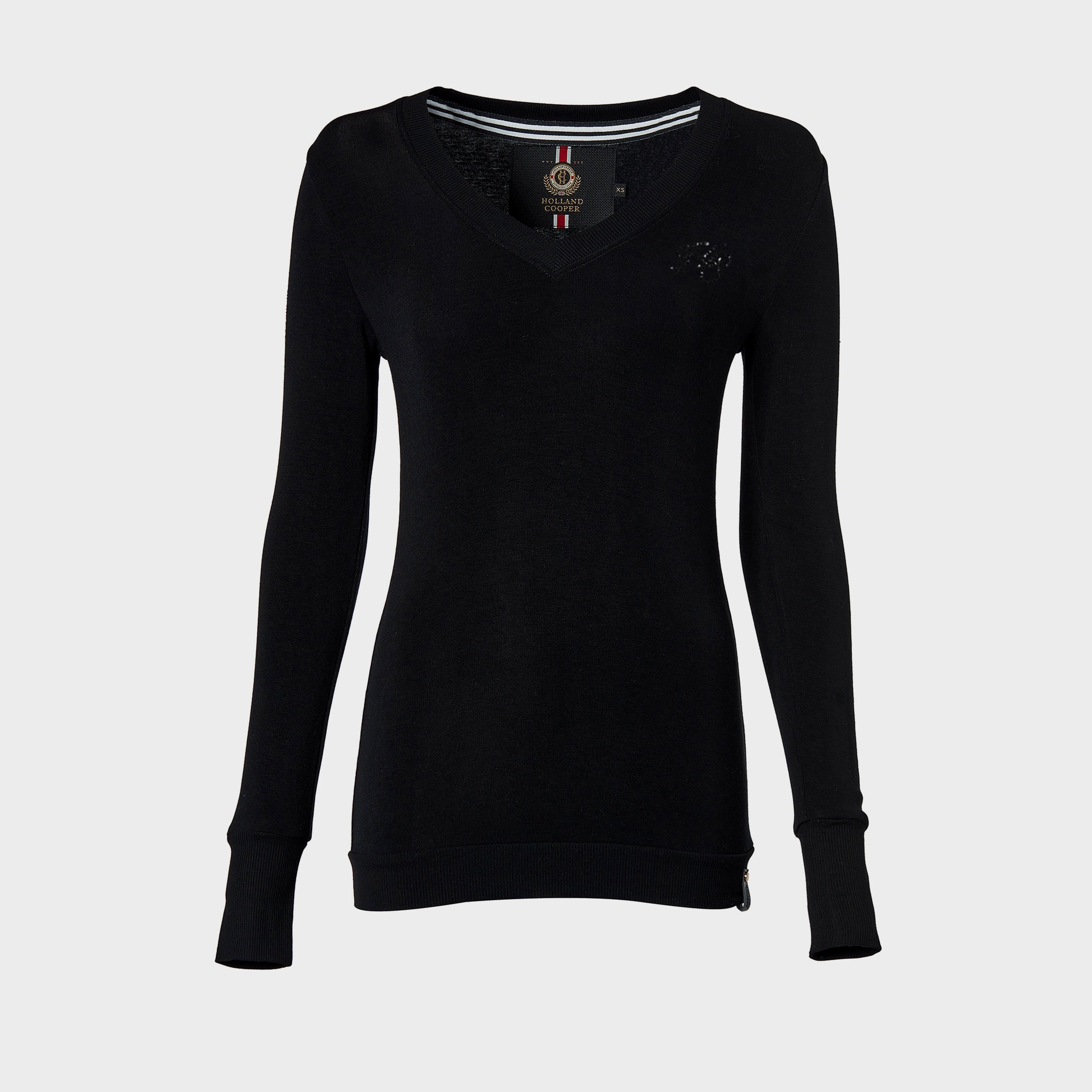 Womens Soft Touch V-Neck Sweater Black