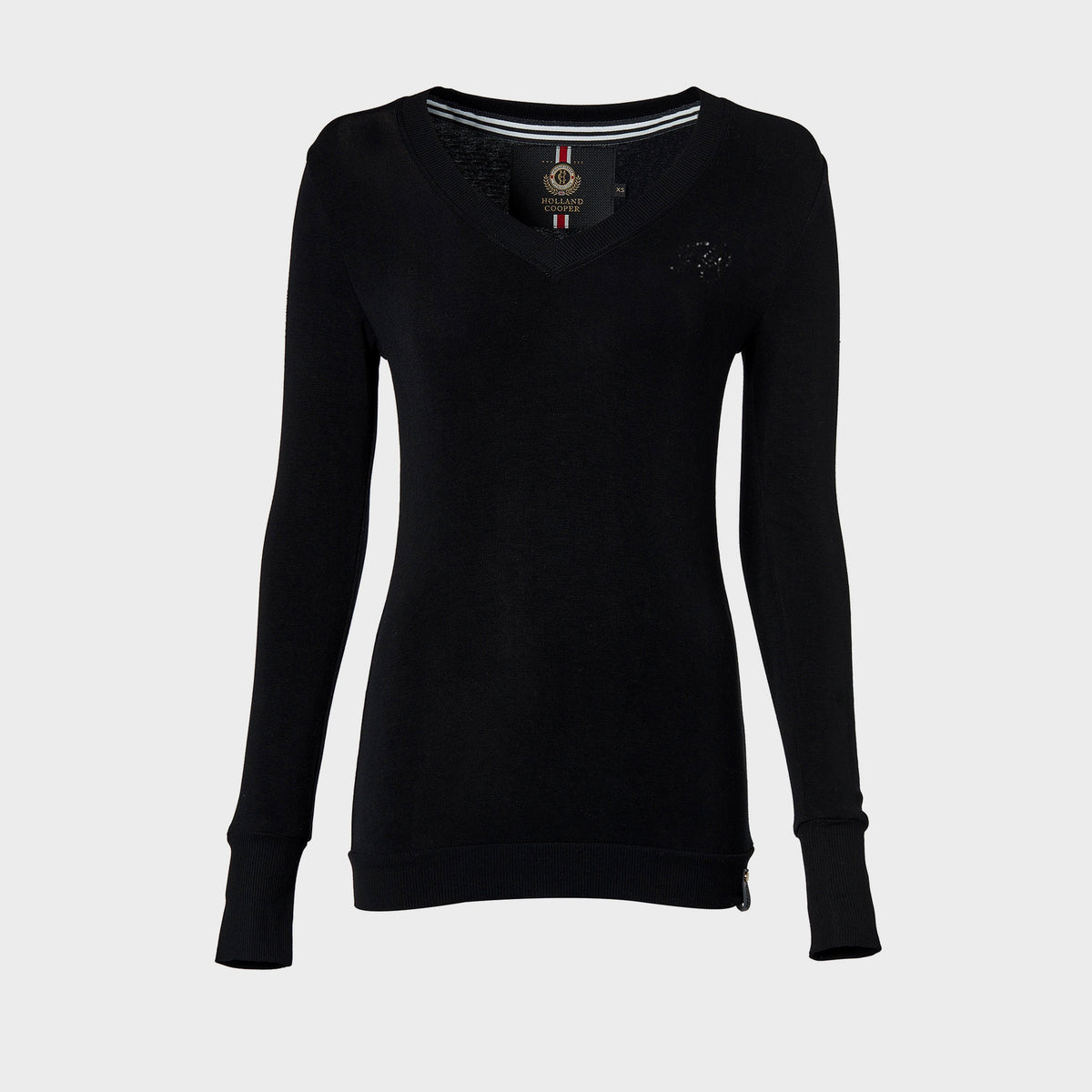 Womens Soft Touch V-Neck Sweater Black