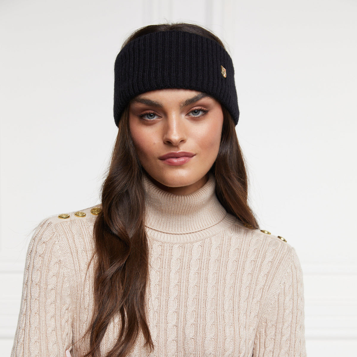 Womens Burghley Headband Black