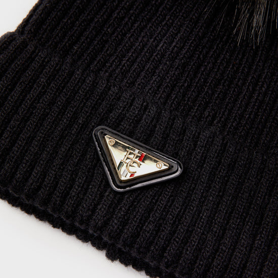 Womens Burghley Bobble Hat Black