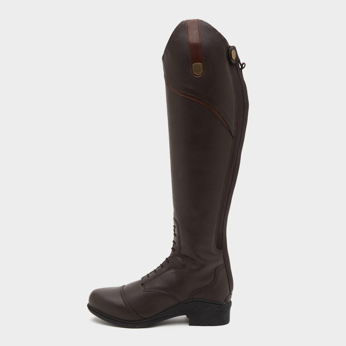 Womens Veganza Long Riding Boots Brown