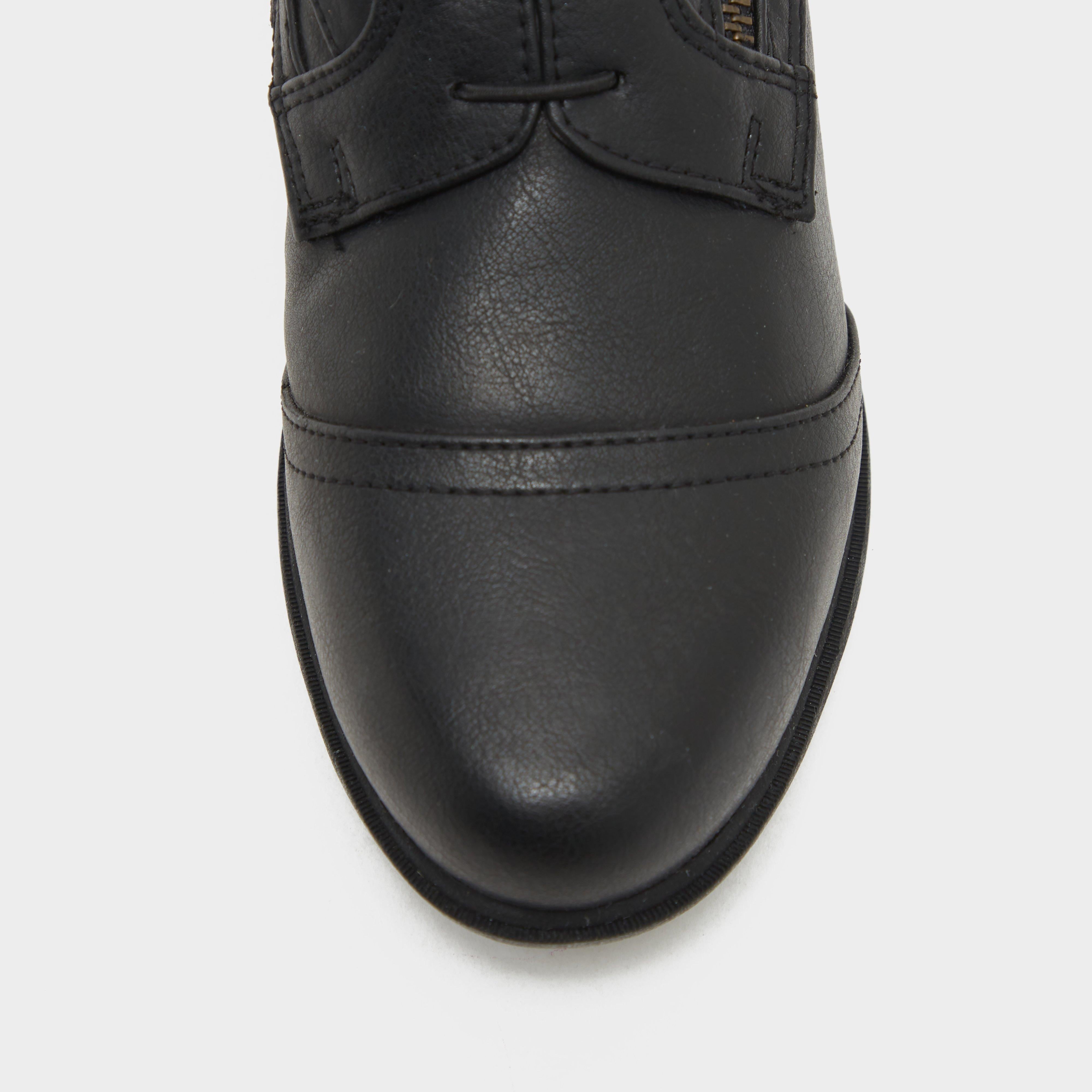 Womens Veganza Side Zip Paddock Boots Black