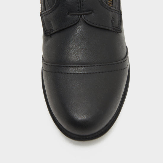 Womens Veganza Side Zip Paddock Boots Black