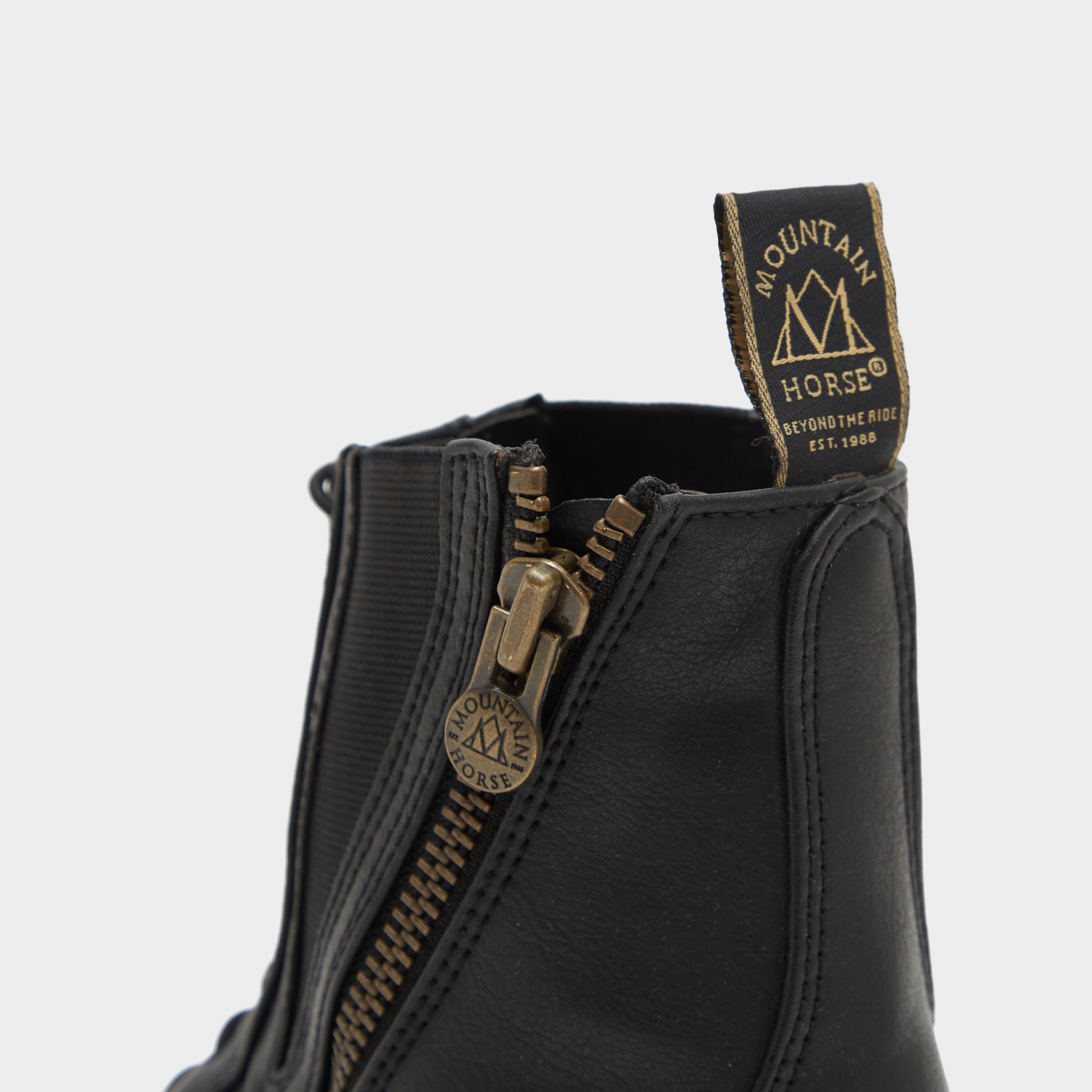 Womens Veganza Side Zip Paddock Boots Black