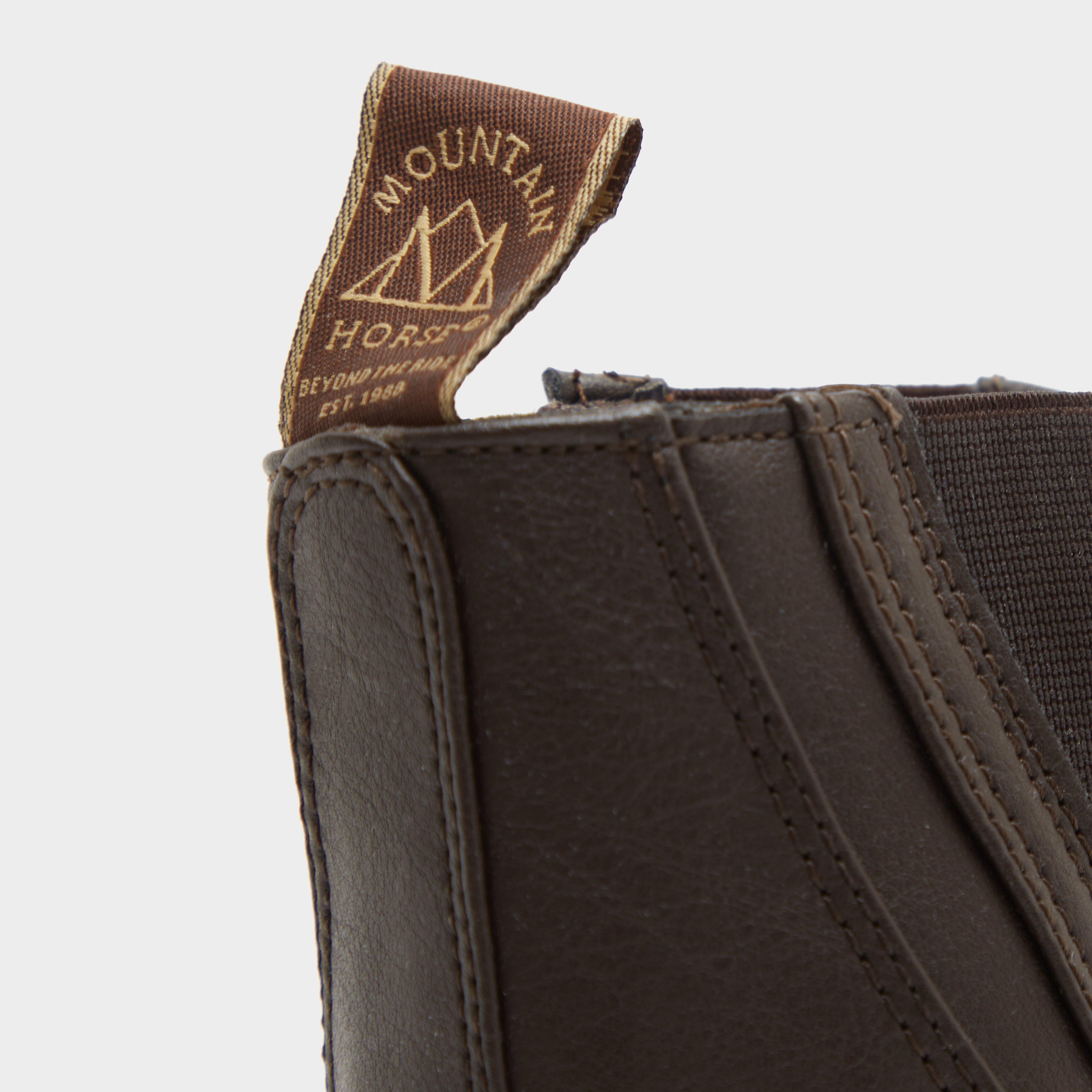 Womens Veganza Side Zip Paddock Boots Brown