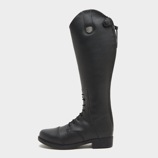 Kids Veganza Long Riding Boots Black