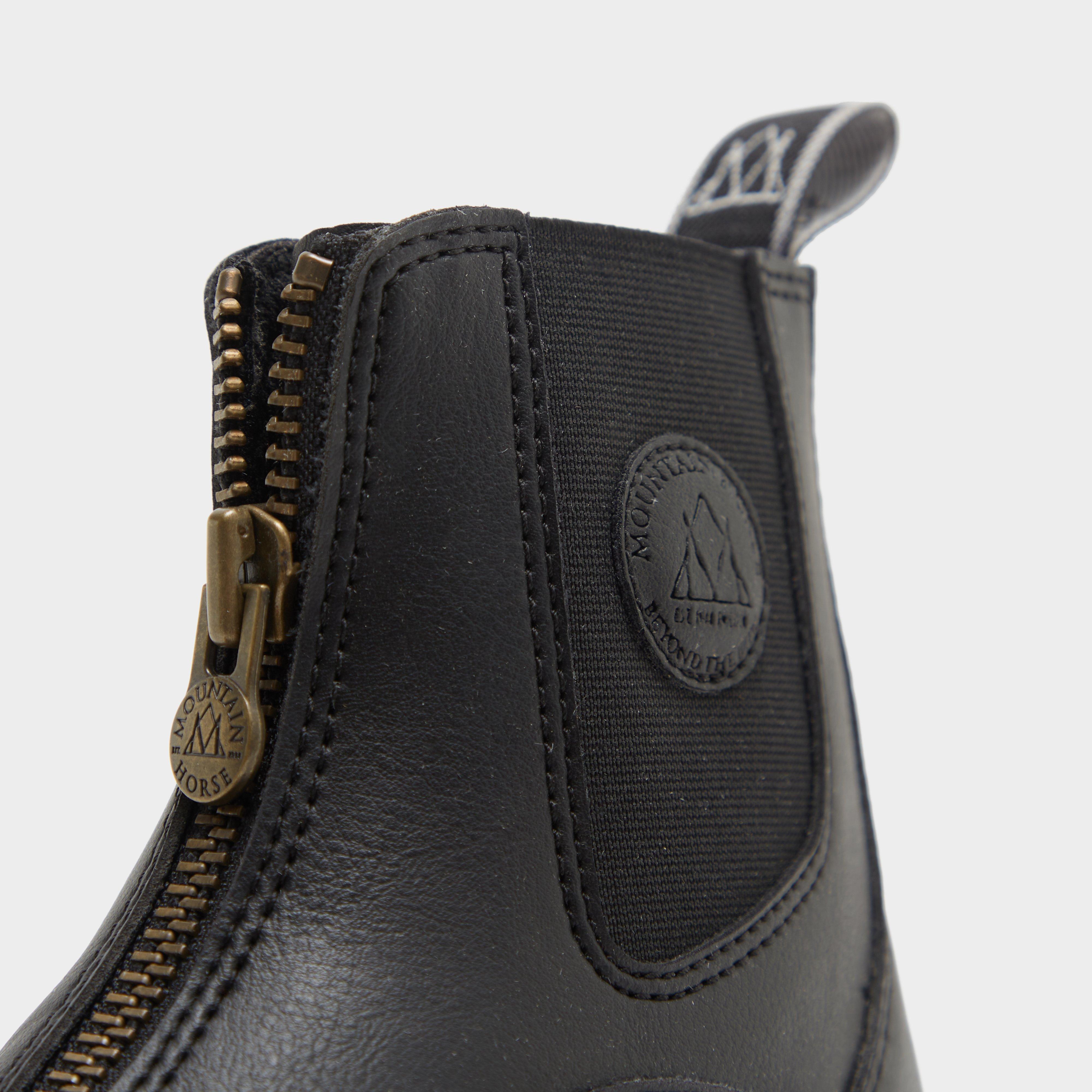 Young Rider Veganza Paddock Boots Black
