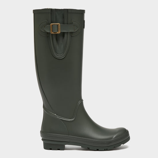 Womens Houghton Adjustable Tall Wellies Green