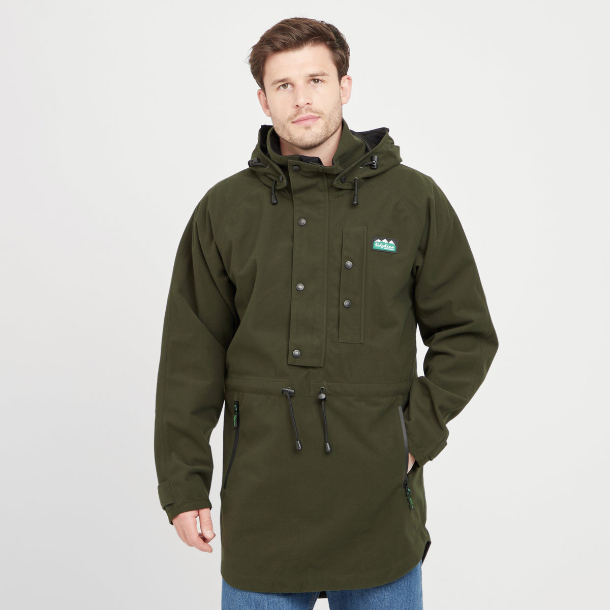 Mens Monsoon Classic Smock Deep Forest