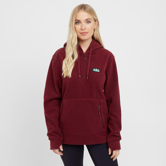 Womens Ballistic Fleece Hoodie Winter Berry