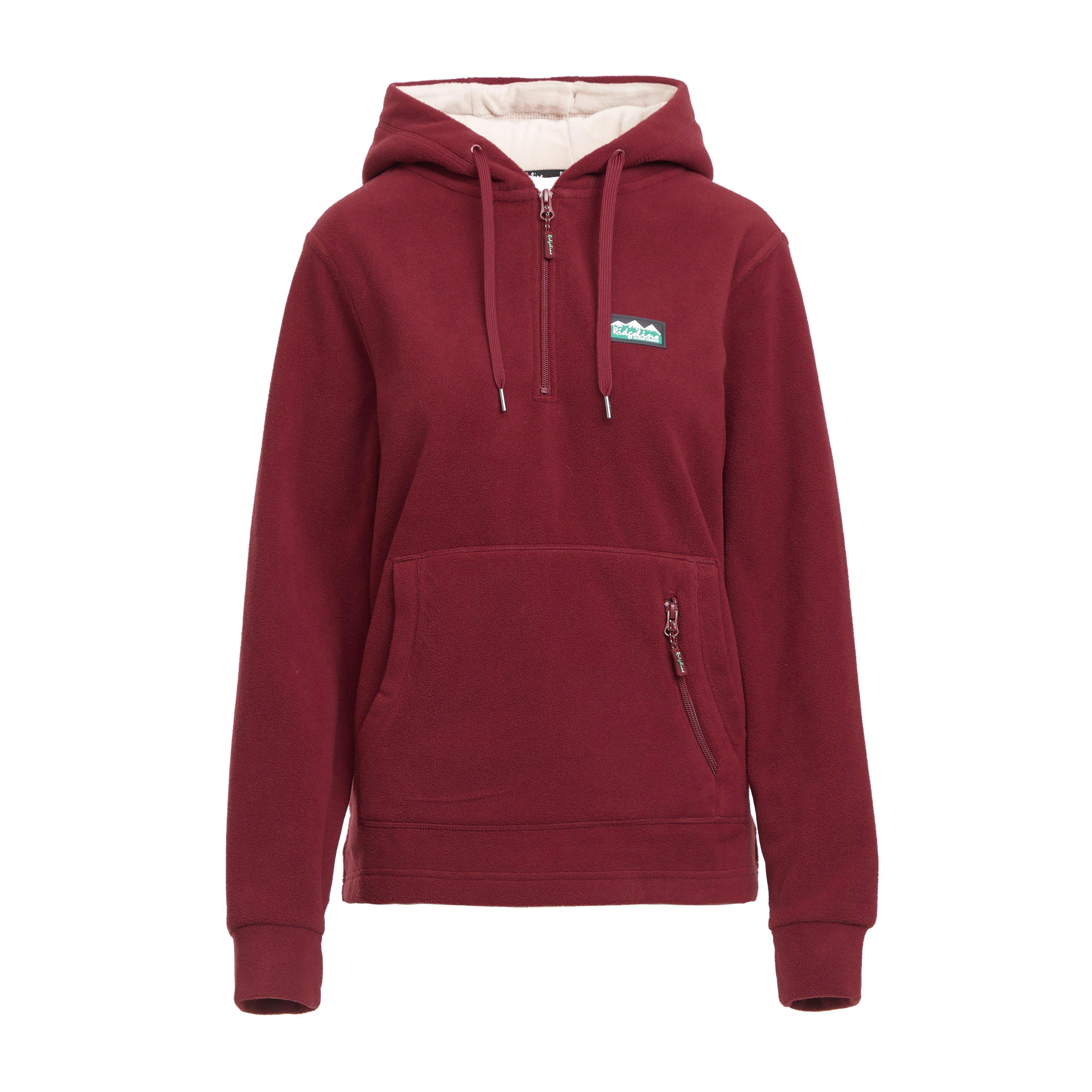 Womens Ballistic Fleece Hoodie Winter Berry