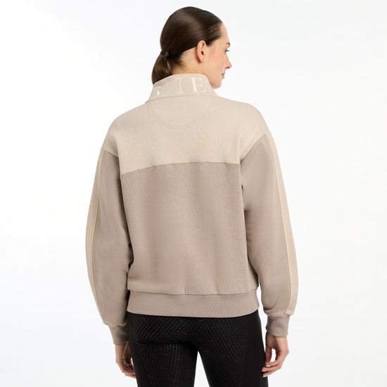 Womens Kali Quarter Zip Sweat Ash/Stone