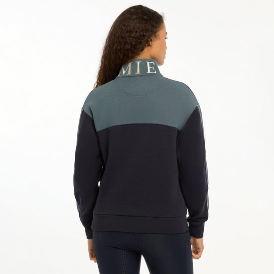 Womens Kali Quarter Zip Sweat Navy/Petrol