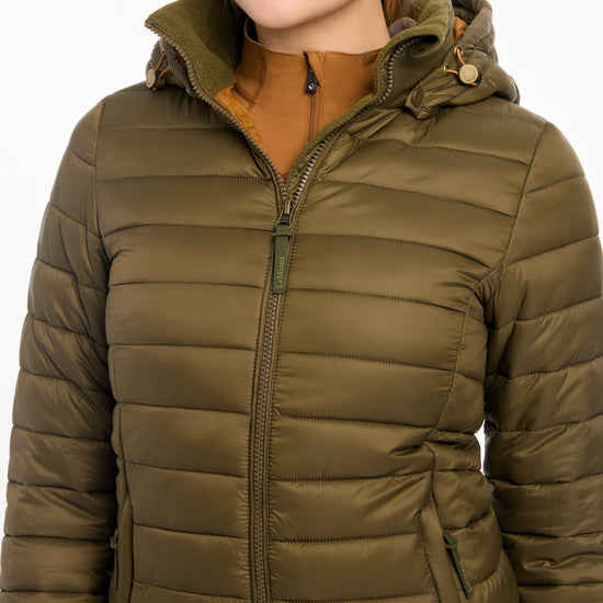 Womens Tilly Hooded Puffer Jacket Alpine