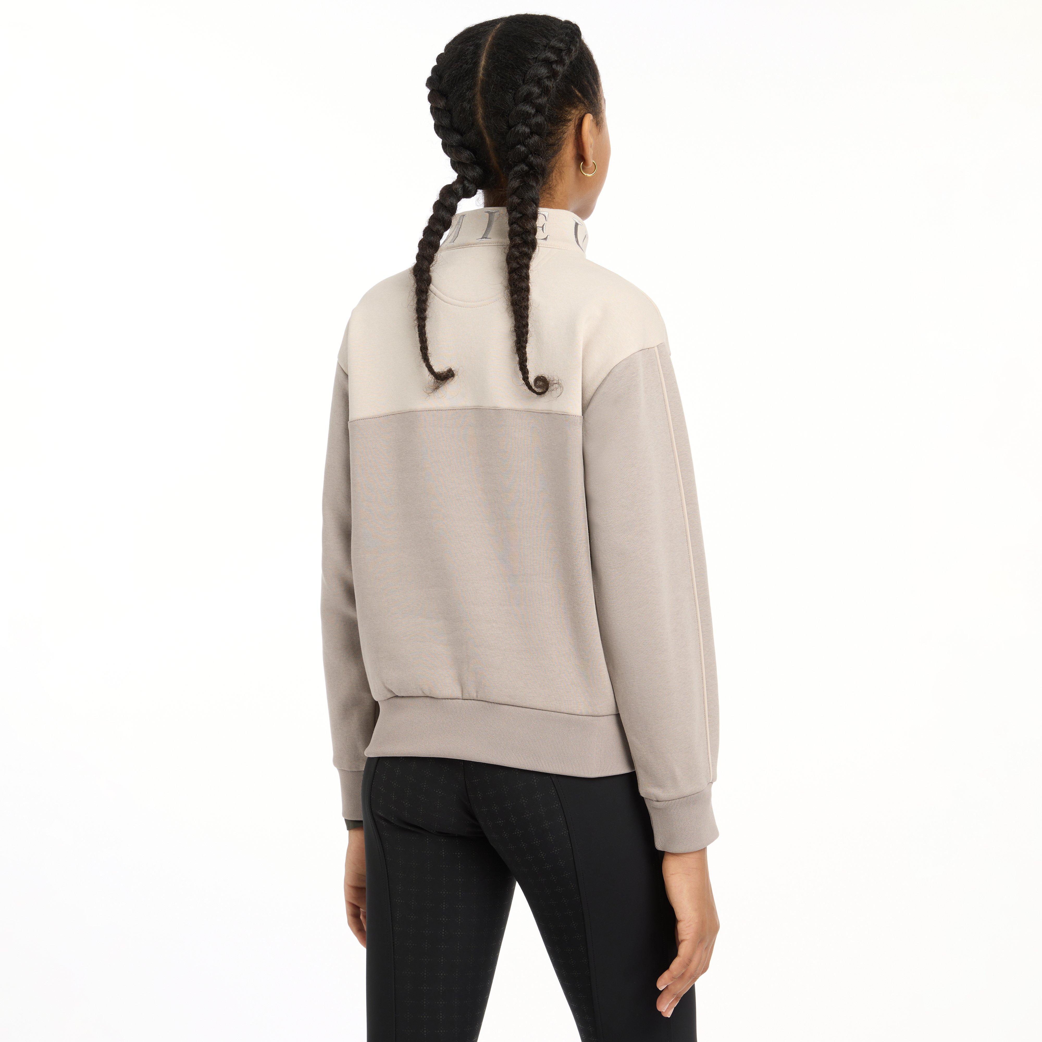 Young Rider Kate Quarter Zip Sweat Ash/Stone