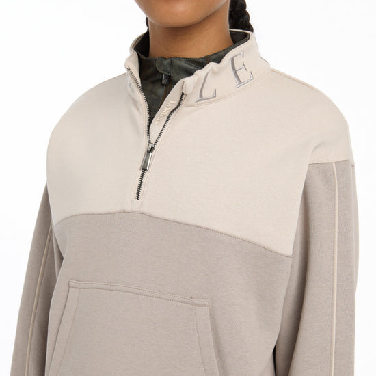 Young Rider Kate Quarter Zip Sweat Ash/Stone