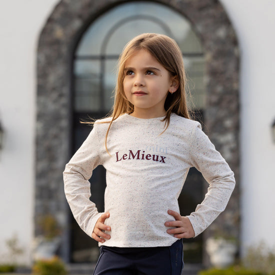 Kids Mini Jessie Long Sleeve Top Ecru/Nep