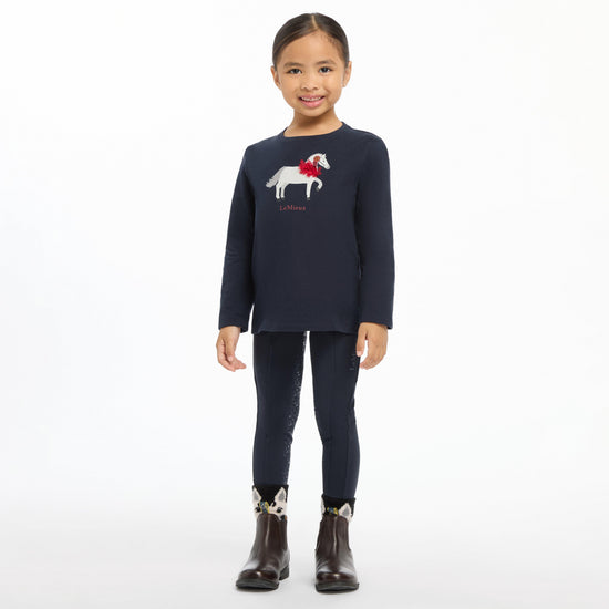 Kids Mini Jessie Long Sleeve Top Navy