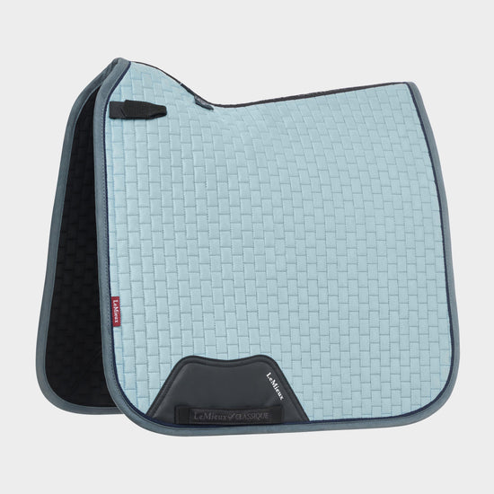 Suede Dressage Saddle Pad Glacier