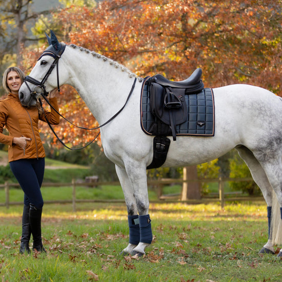 Loire Classic Dressage Square Saddle Pad Petrol