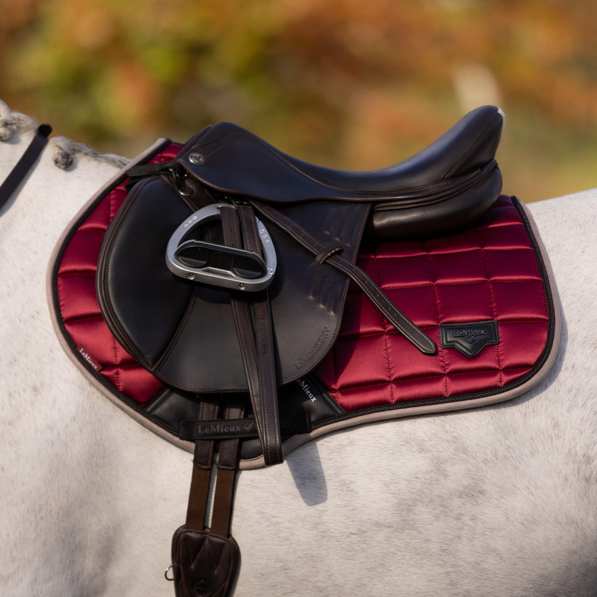 Loire Classic Close Contact Square Saddle Pad Ember