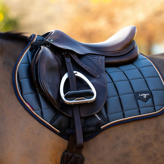 Loire Classic Close Contact Square Saddle Pad Petrol