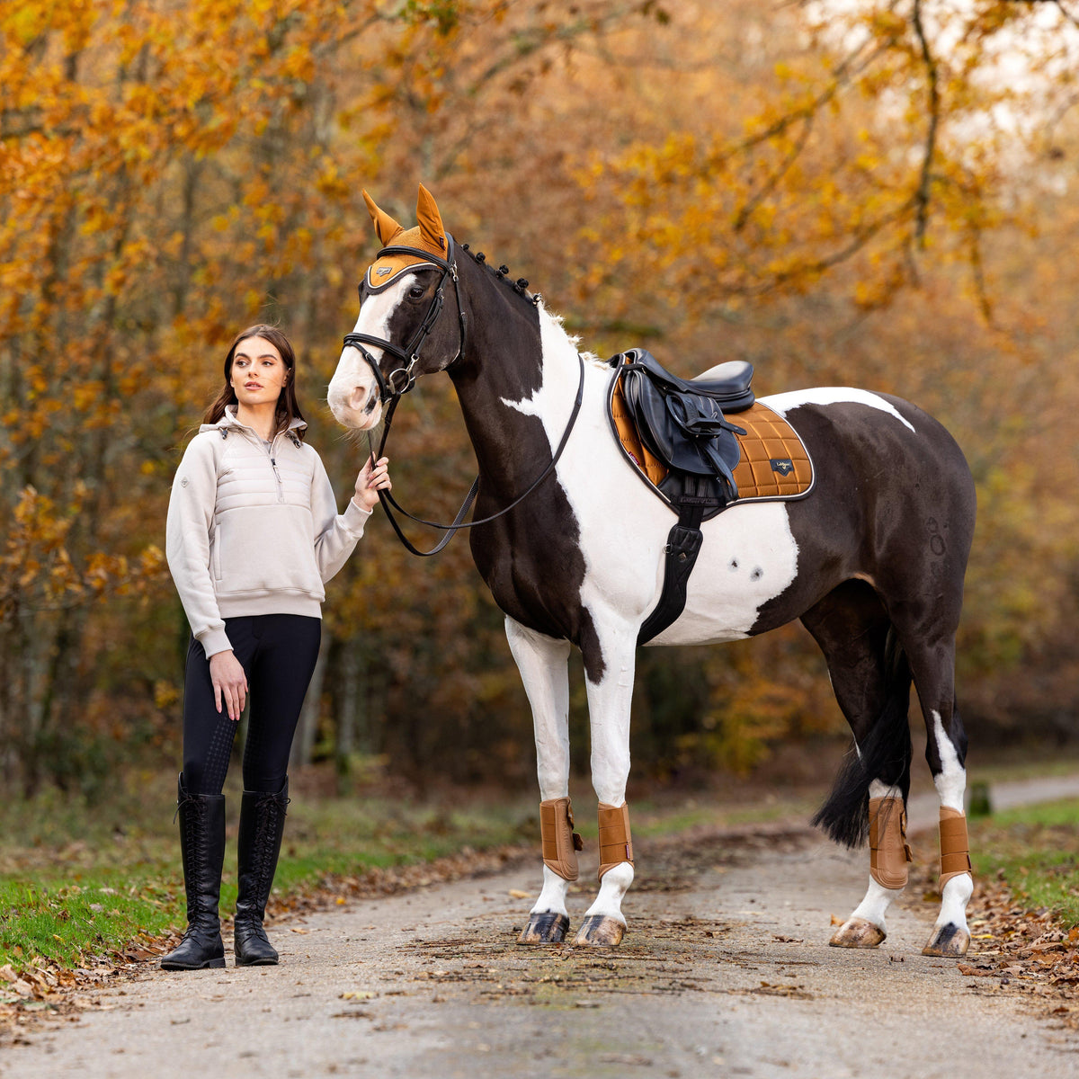 Loire Classic Close Contact Square Saddle Pad Ginger