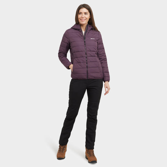 Womens Helfa Insulated Quilted Jacket Deep Plum