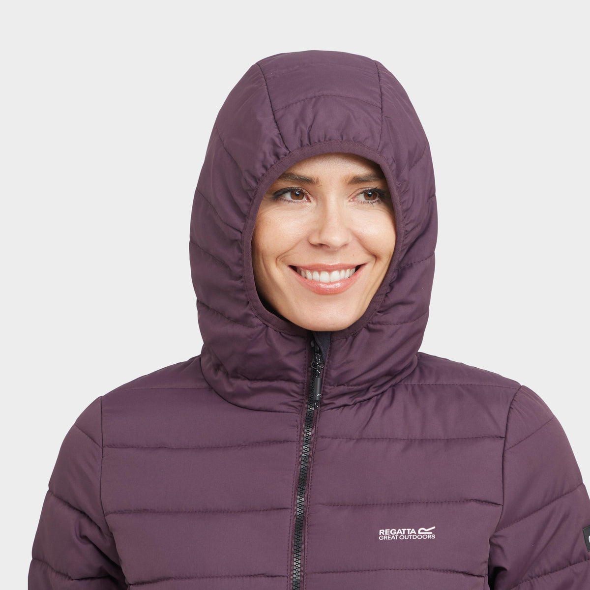 Womens Helfa Insulated Quilted Jacket Deep Plum