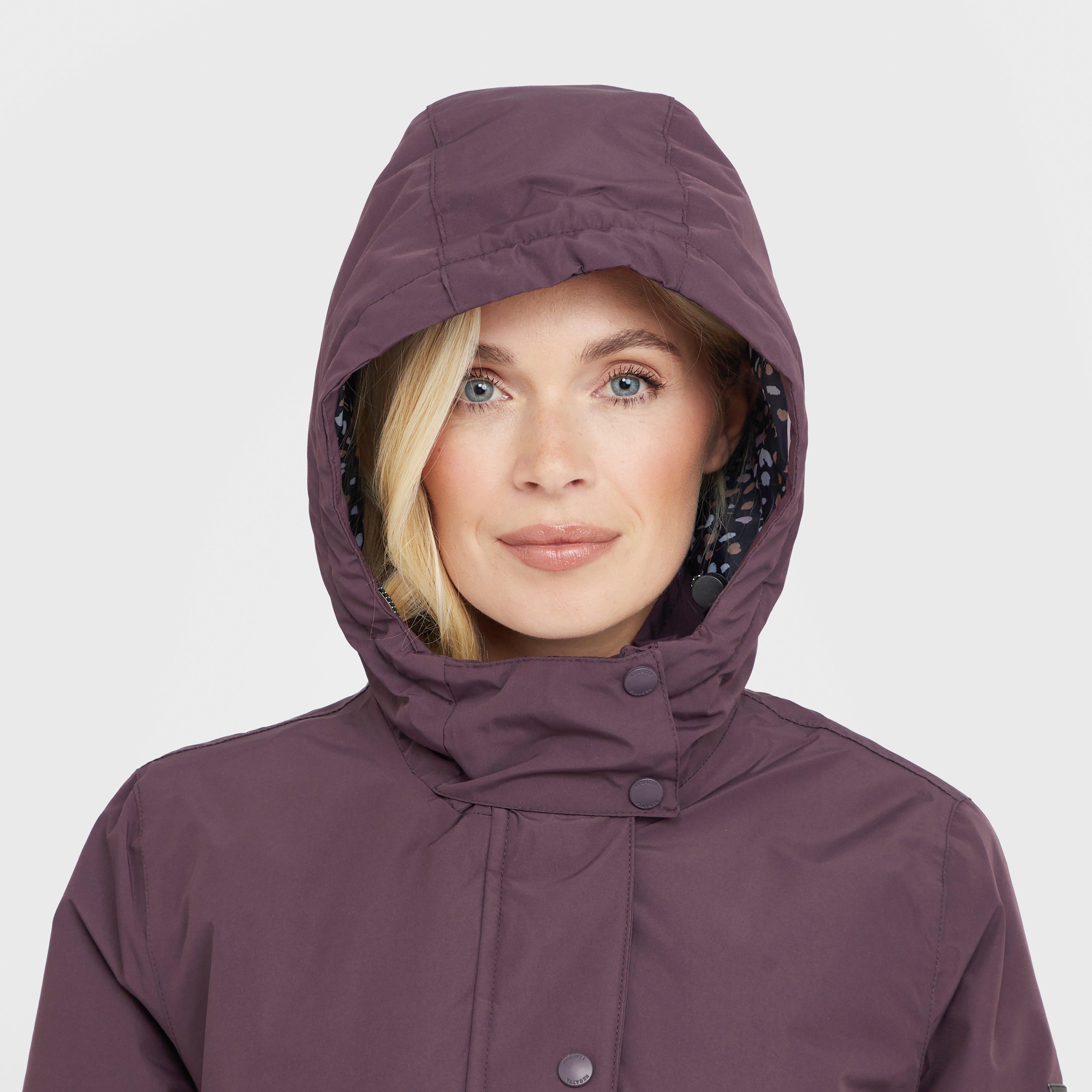Womens Mireya Waterproof Insulated Jacket Deep Plum Spot Print