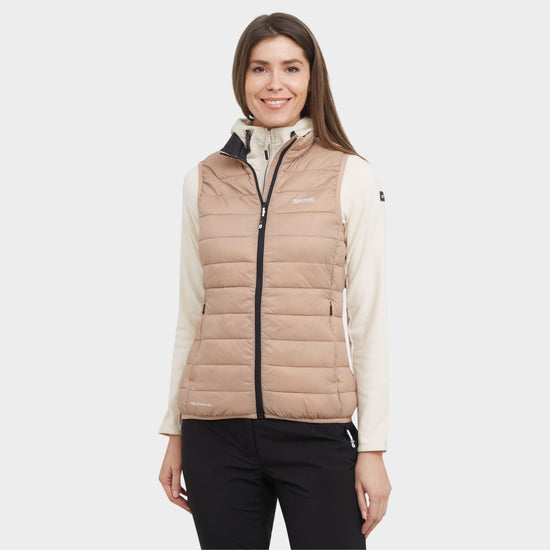 Womens Marizion Baffled Gilet Warm Taupe