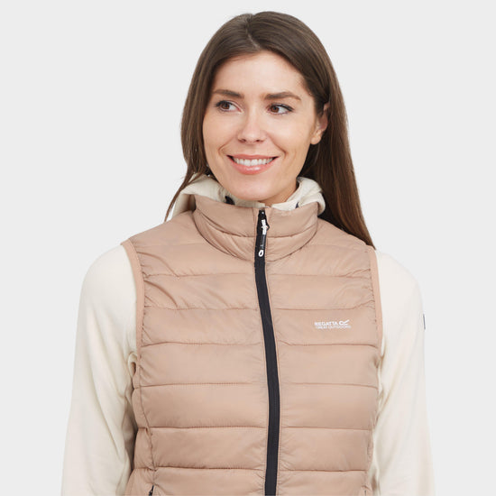 Womens Marizion Baffled Gilet Warm Taupe