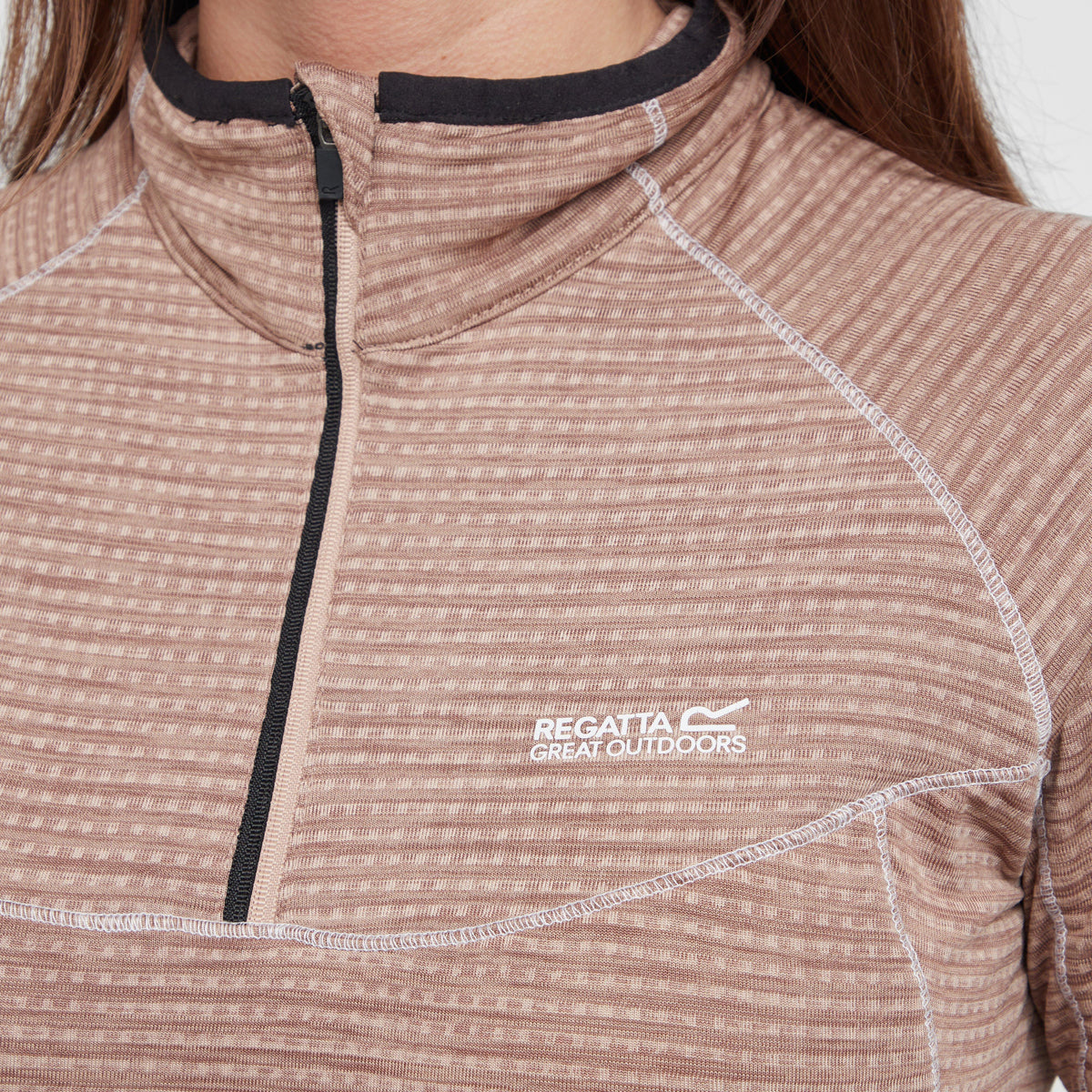 Womens Yonder II Half Zip Fleece Warm Taupe