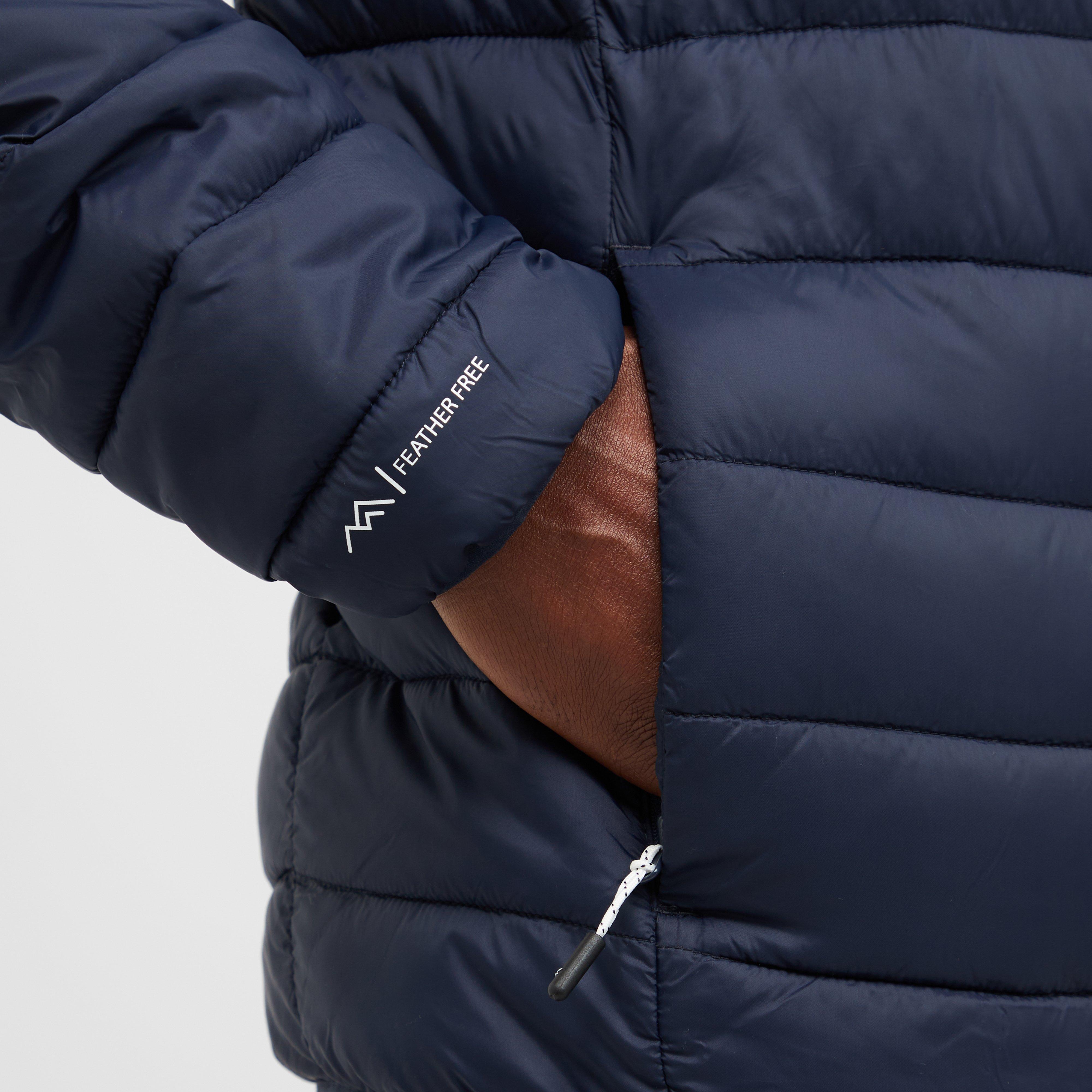 Mens Hooded Marizion Baffled Jacket Navy Olympian Blue