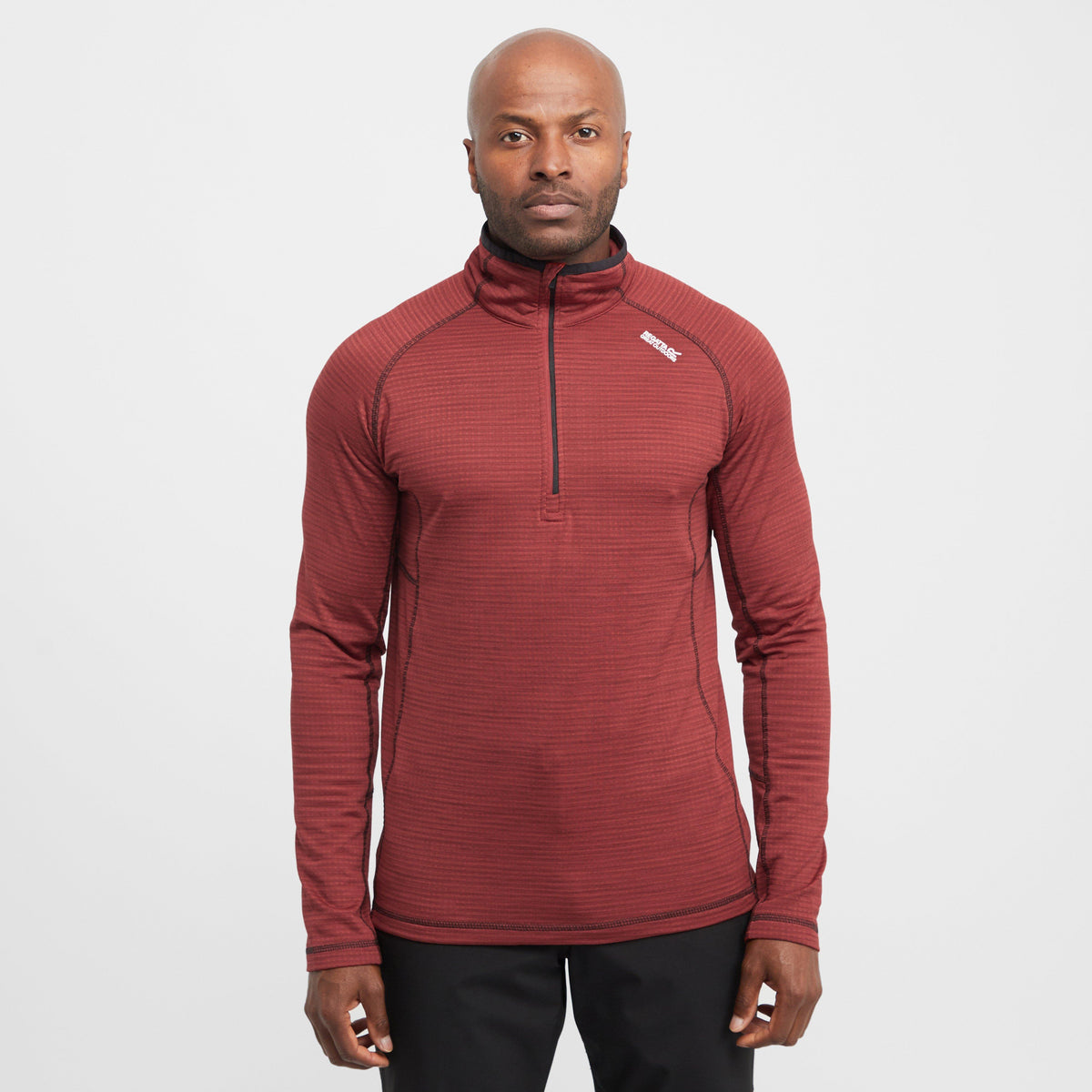 Mens Yonder II Half Zip Fleece Red