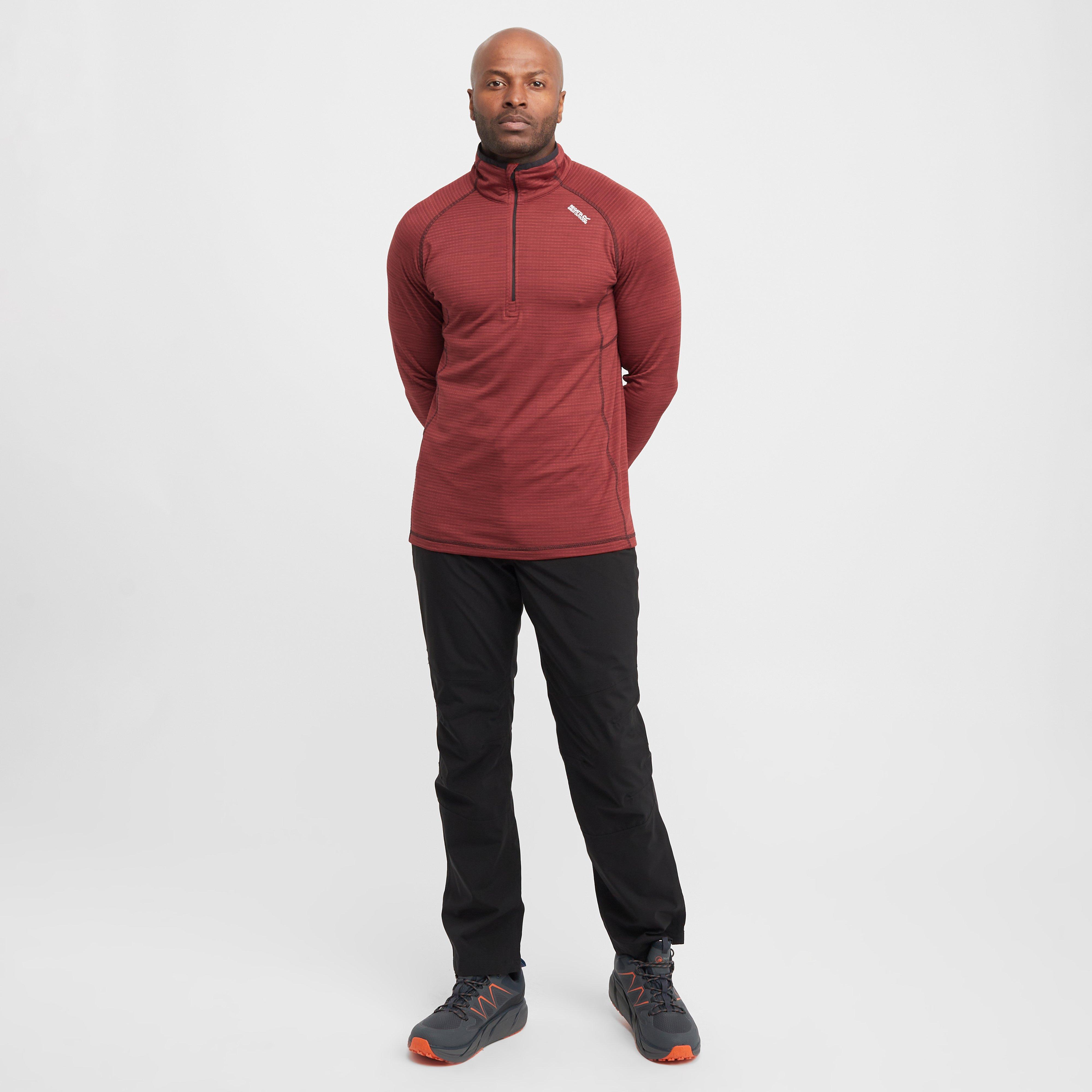 Mens Yonder II Half Zip Fleece Red