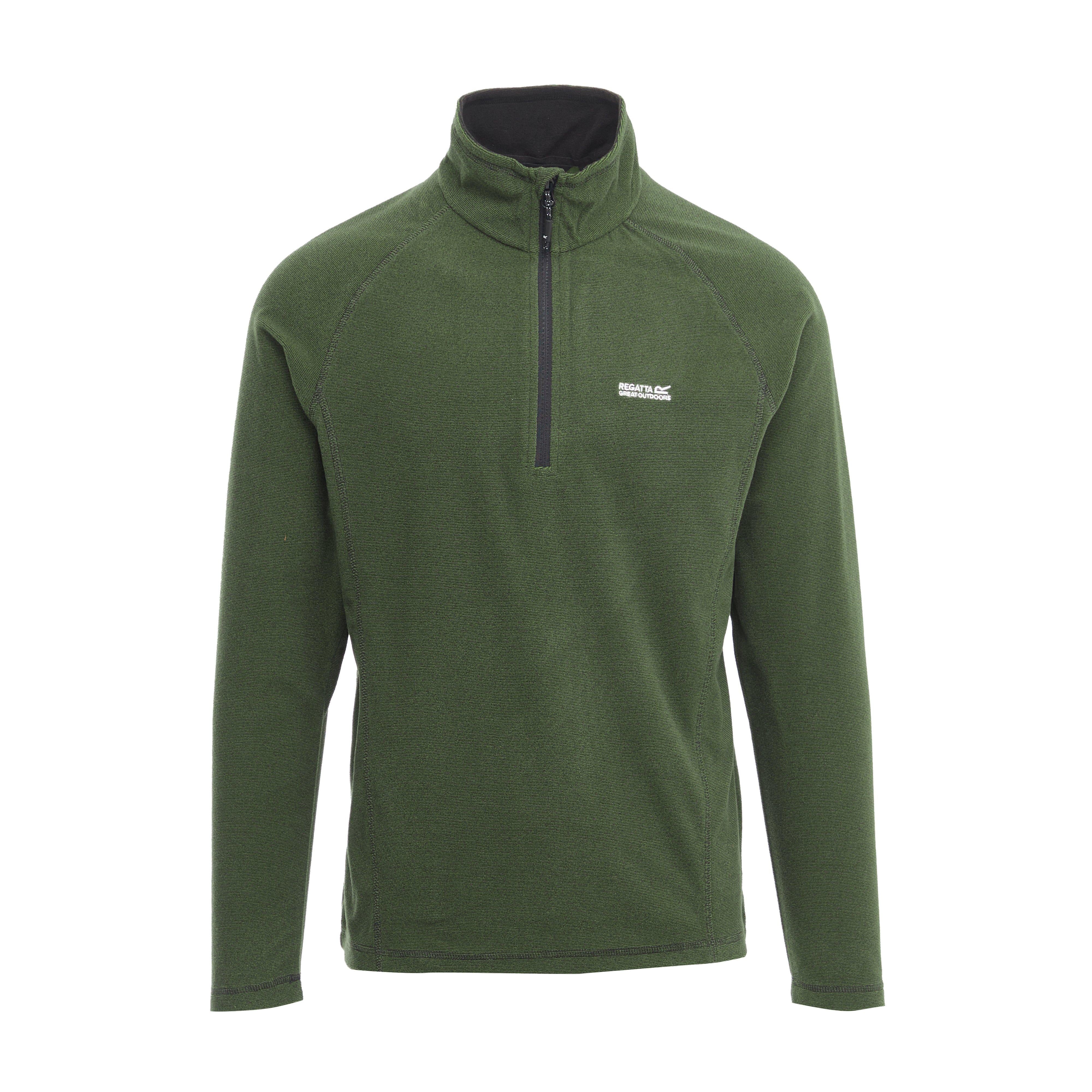 Mens Montes Lightweight Half Zip Fleece Nephrite Green Black