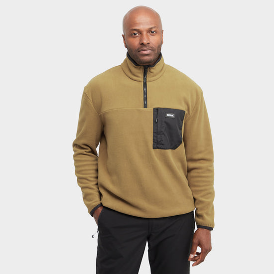 Mens Frankie Half Zip Fleece Cumin