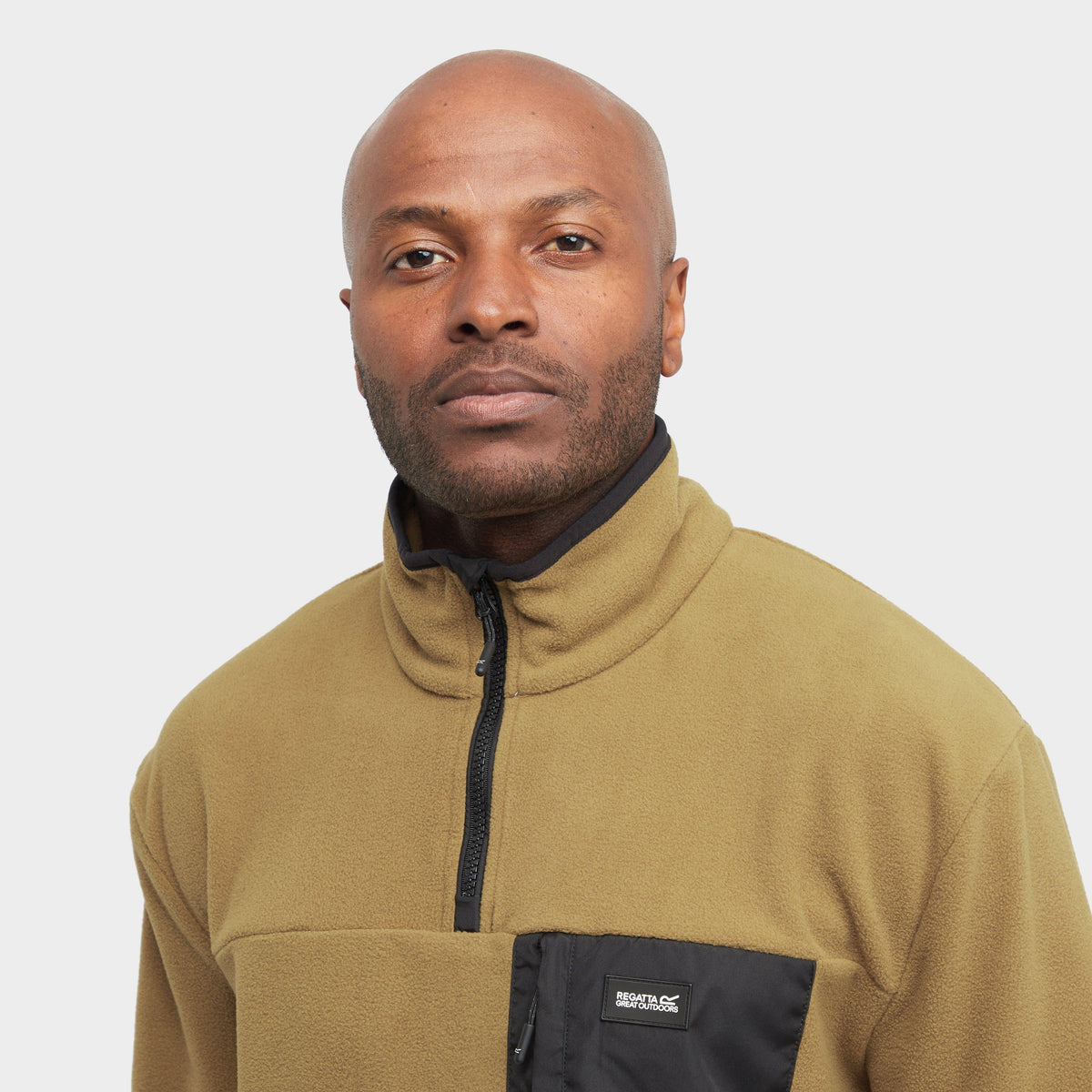 Mens Frankie Half Zip Fleece Cumin