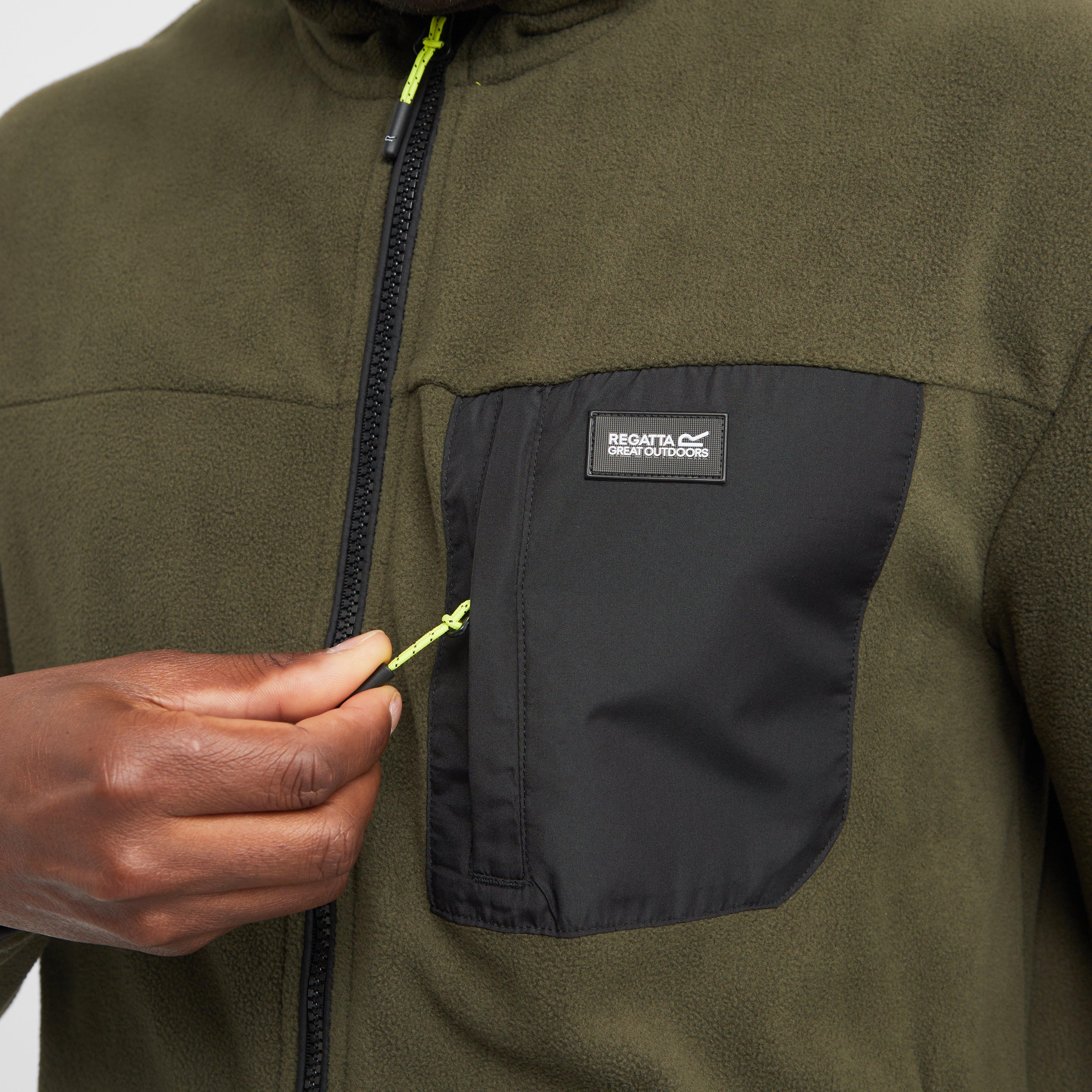 Mens Frankie Full Zip Fleece Dark Khaki