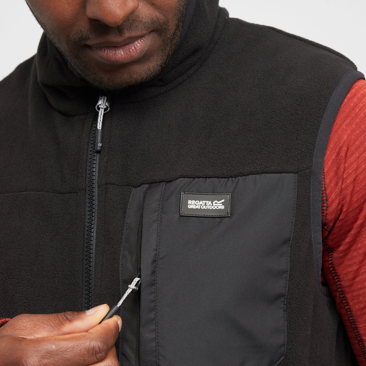 Mens Frankie Fleece Bodywarmer Black