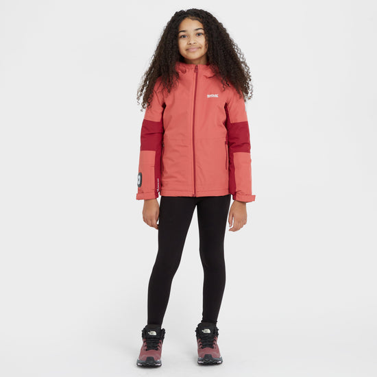 Kids Beamz IV Waterproof Jacket Mineral Red Rumba