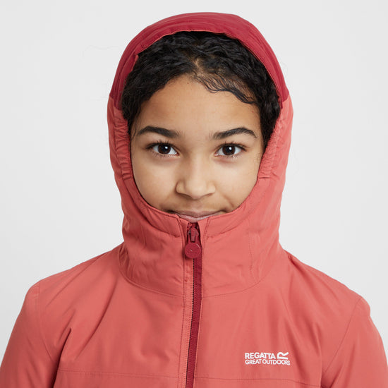 Kids Beamz IV Waterproof Jacket Mineral Red Rumba