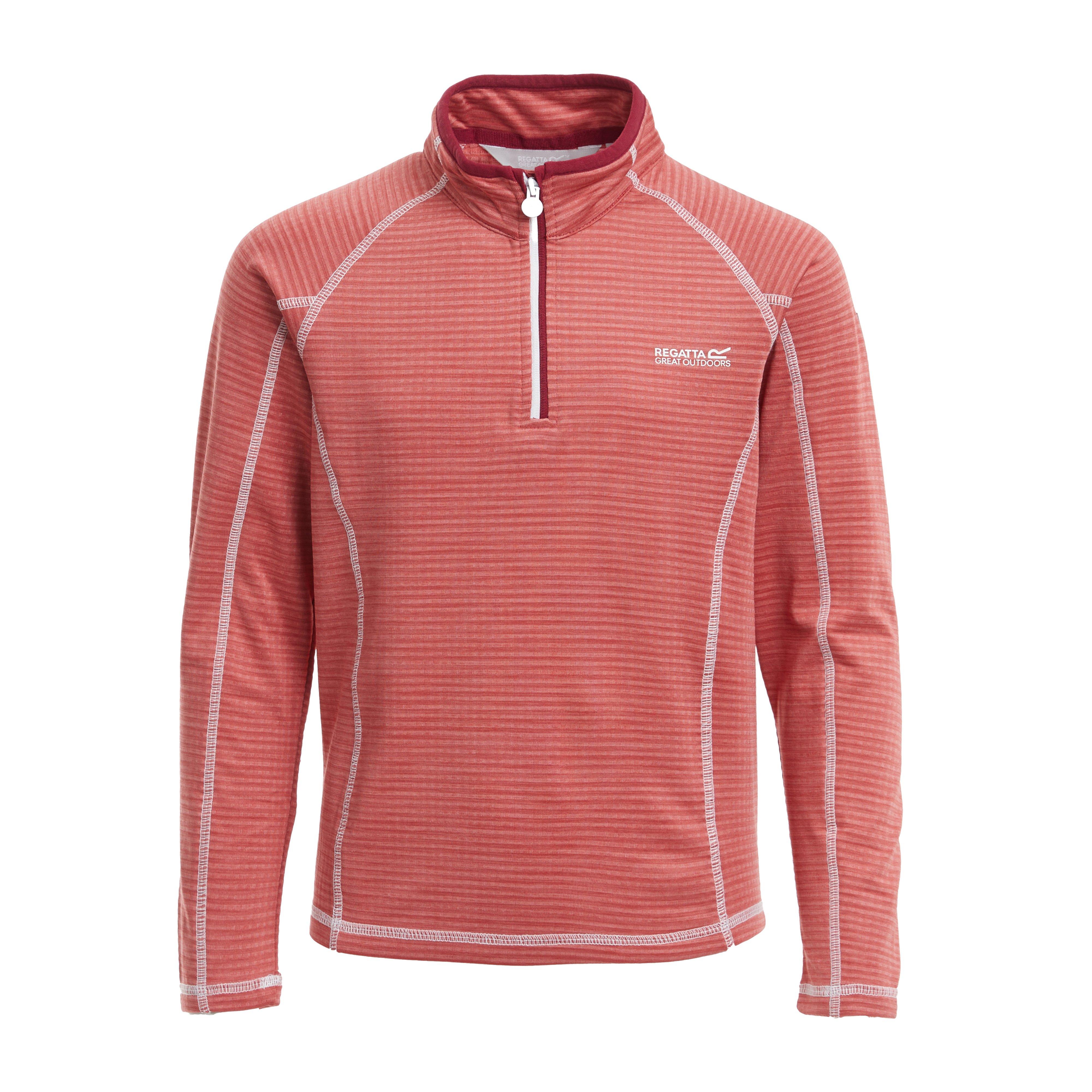 Kids Berley Half Zip Top Mineral Red