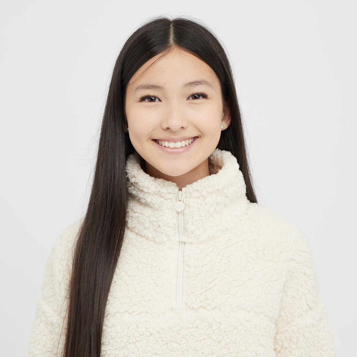 Kids Kaliza Half Zip Fleece Light Vanilla