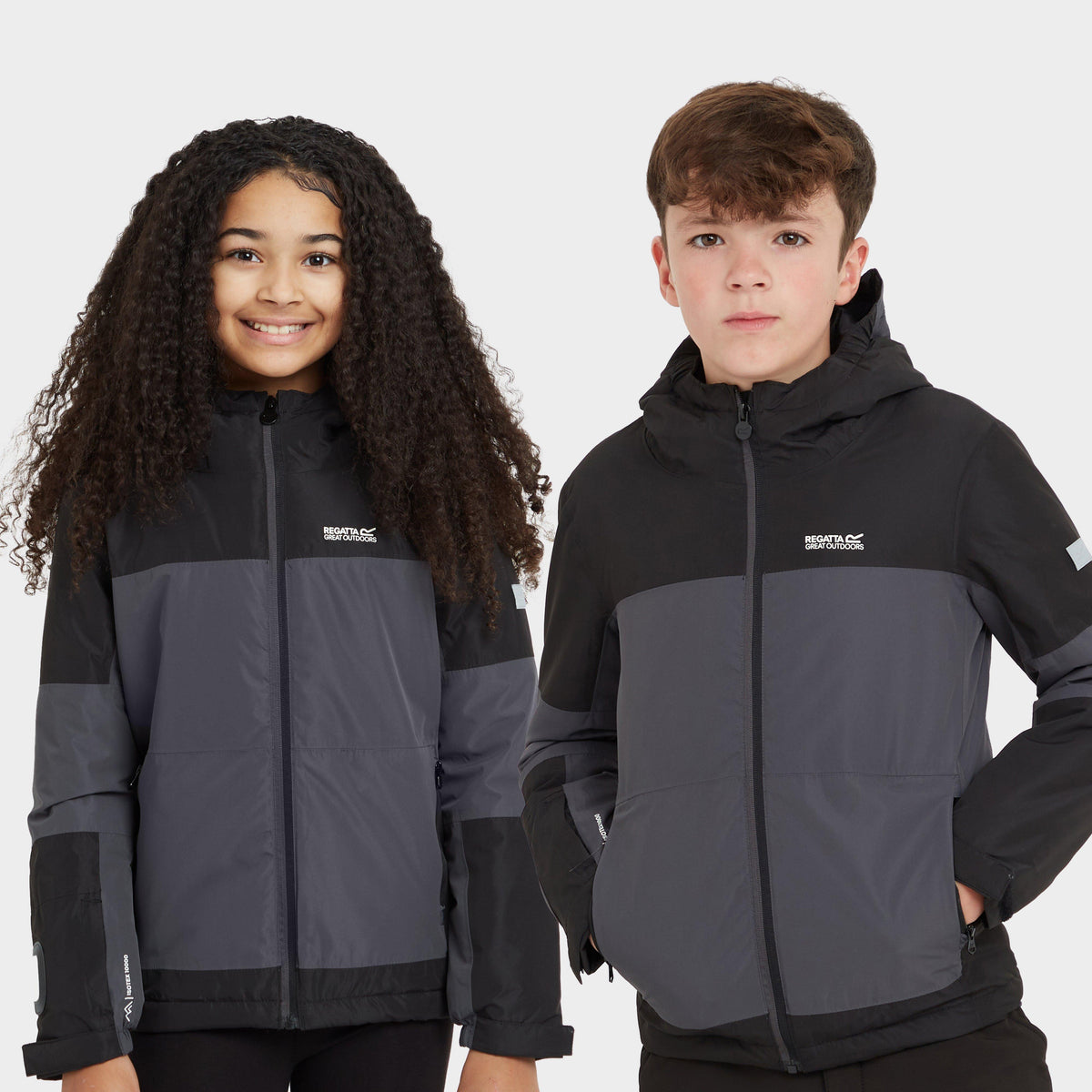 Kids Beamz IV Waterproof Jacket Seal Grey Black