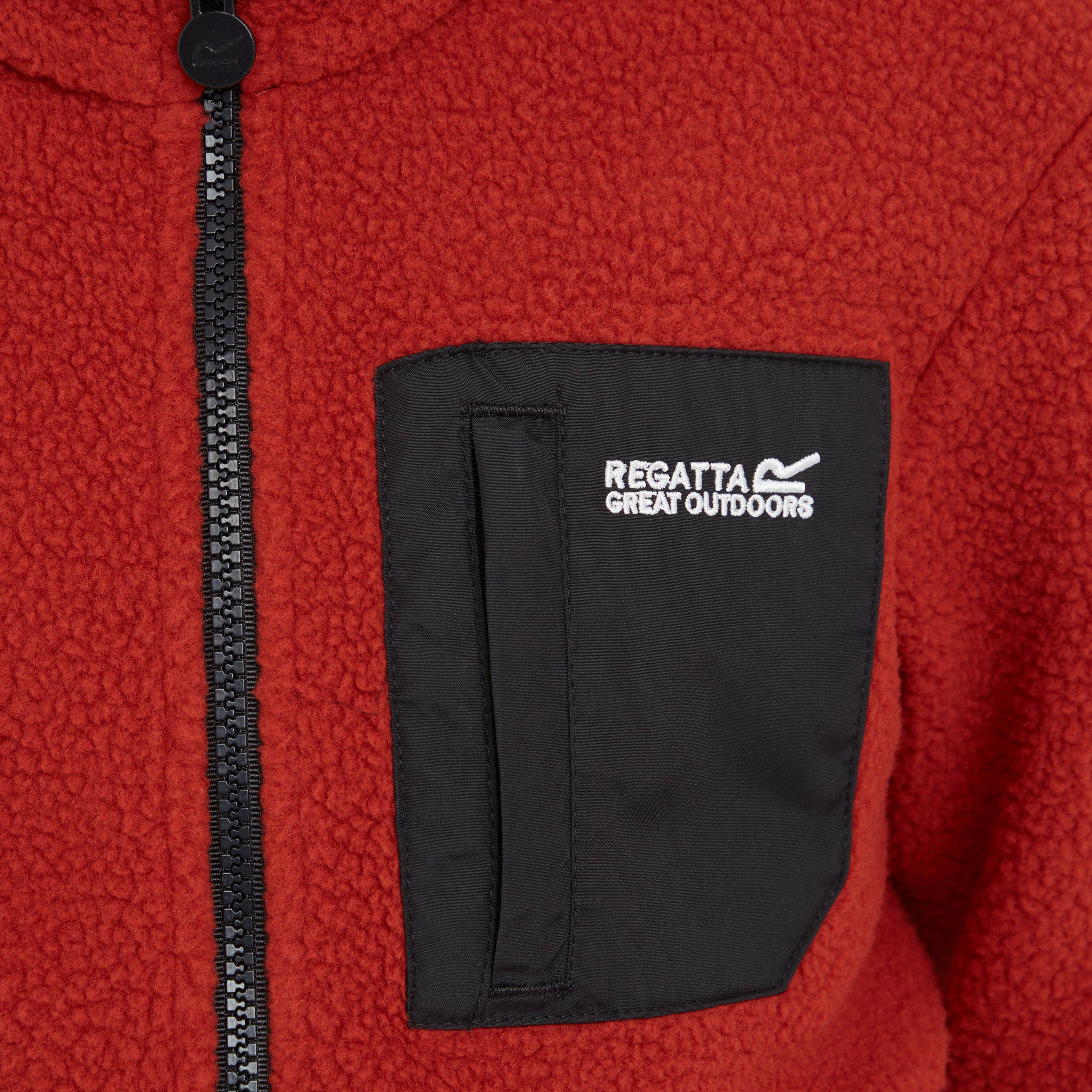 Kids Frankie Full Zip Fleece Red Ochre