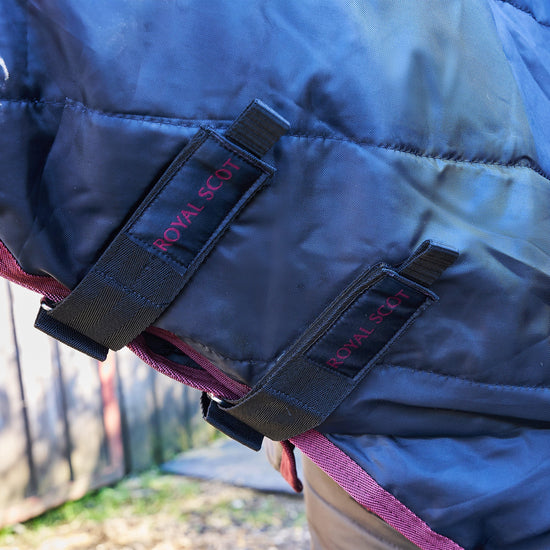 Original 100g Combo Neck Stable Rug Black/Wine